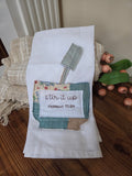 Hand Stitched Tea Towel